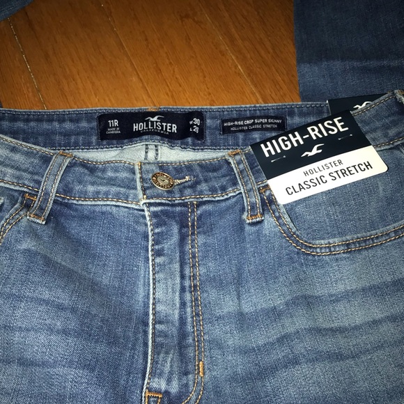 NWT Hollister high rise crop super skinny jeans - Picture 4 of 5